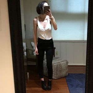 Perfect white tank top by Velvet (S/M)